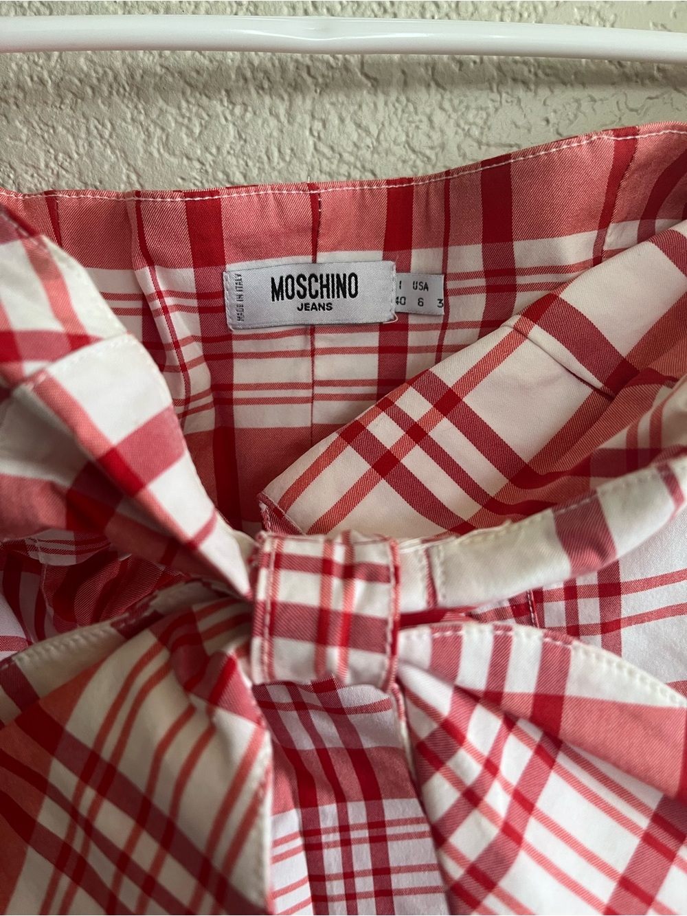 Very Rare Moschino Plaid Strapless Dress - Picture 4 of 8